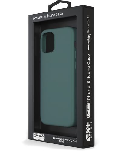 Калъф Next One - Silicon MagSafe, iPhone 12 mini, зелен - 5