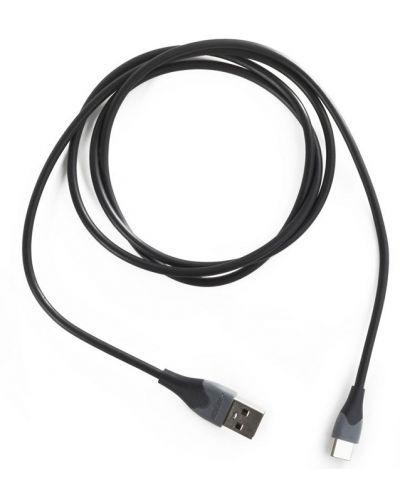 Кабел Energizer - C610CGBK, USB-A/USB-C, 1.2 m, черен/сив - 3