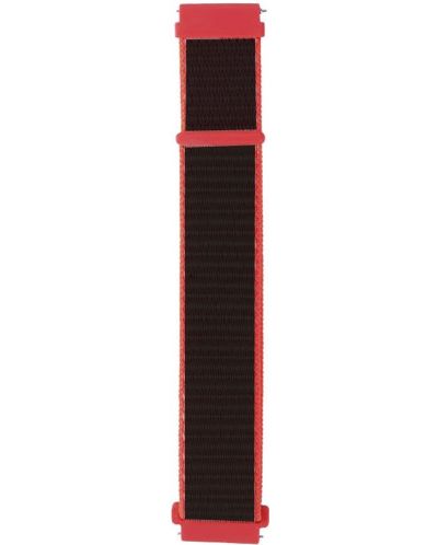 Каишка Trender - TR-NY20BKRD, 20 mm, червена/черна - 1