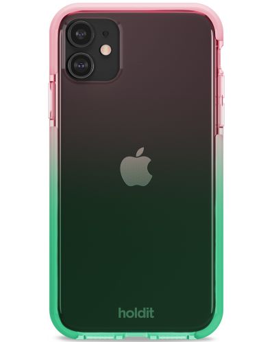 Калъф Holdit - SeeThru, iPhone 11/XR, Grass green/Bright Pink - 4