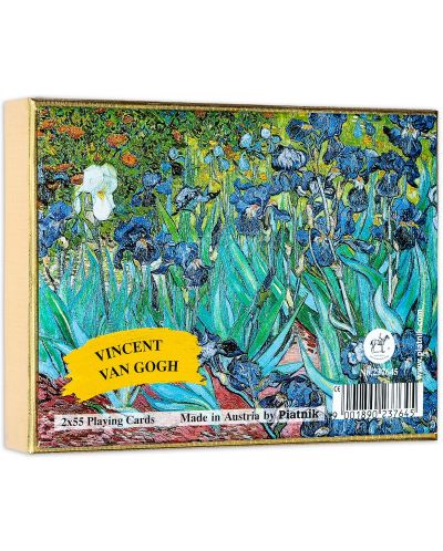 Карти за игра Piatnik - Van Gogh - Iris (2 тестета) - 1