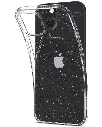 Калъф Spigen - Liquid Crystal Glitter, iPhone 13, Crystal Quartz - 2
