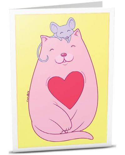 Картичка iGreet - Cats Love Mice - 1