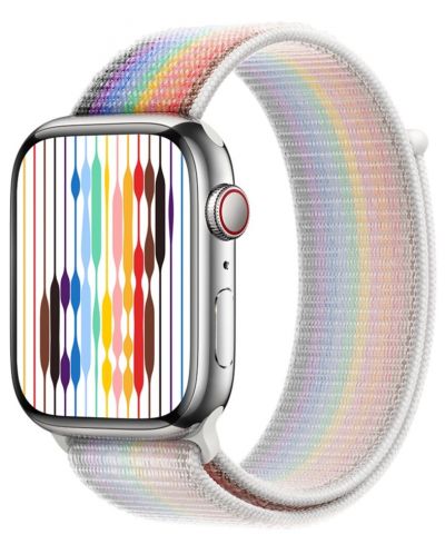 Каишка Apple - Pride Edition Sport Loop, Apple Watch, 45 mm, многоцветна - 2