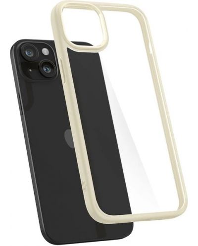 Калъф Spigen - Ultra Hybrid, iPhone 15 Plus, Sand Beige - 6