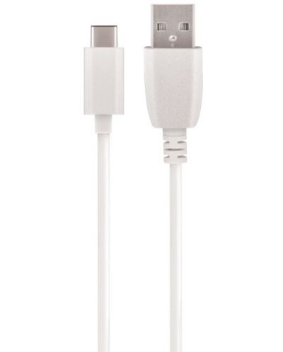 Кабел Maxlife - OEM001516, USB/USB-C, 1 m, бял - 1