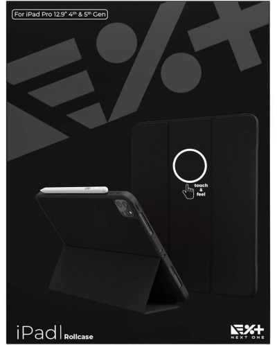 Калъф Next One - Roll Case, iPad Pro 12.9, черен - 10