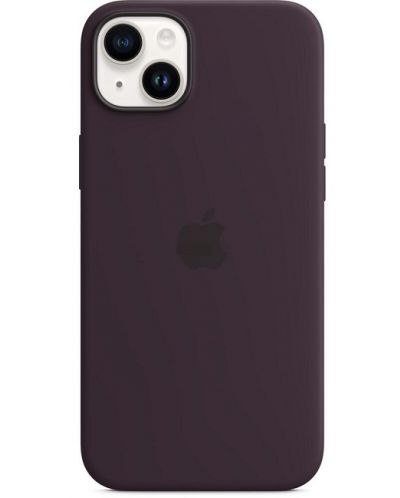 Калъф Apple - Silicone MagSafe, iPhone 14, Elderberry - 1