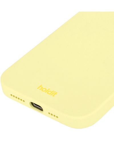 Калъф Holdit - Silicone, iPhone 15 Pro, Lemonade - 2