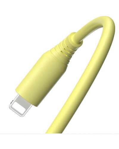 Кабел Tellur - TLL155397, USB-A/Lightning, 1 m, жълт - 3