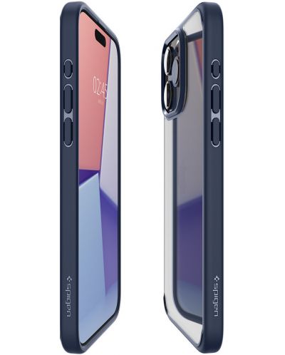 Калъф Spigen - Ultra Hybrid, iPhone 15 Pro, Navy Blue - 6