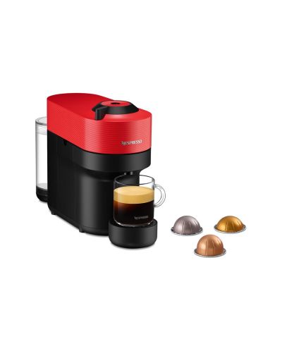 Кафемашина с капсули Nespresso - Vertuo Pop, GCV2-EUWHNE-S, 0.6 l, Spicy Red - 2