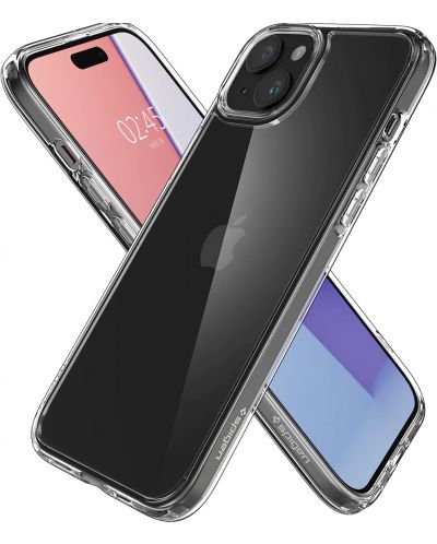 Калъф Spigen - Ultra Hybrid, iPhone 15 Plus, Crystal Clear - 5