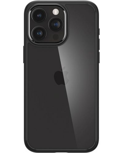 Калъф Spigen - Ultra Hybrid, iPhone 15 Pro Max, Matte Black - 1