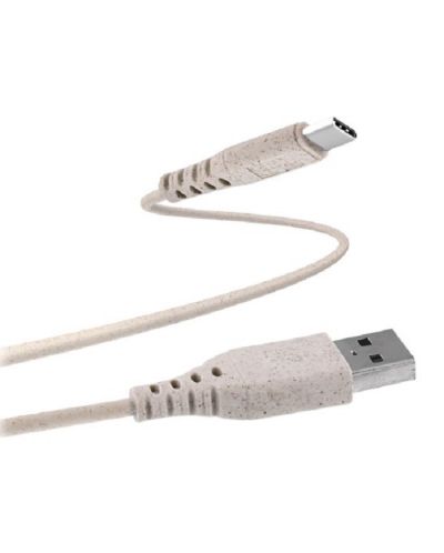 Кабел TnB - 2075100248, USB-A/USB-C, 1.5 m, бял - 1