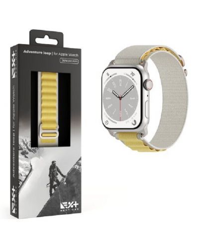 Каишка Next One - Adventure Loop, Apple Watch, 41 mm, бяла/жълта - 3