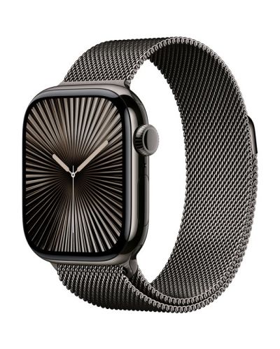 Каишка Apple - Milanese Loop, Apple Watch, 46 mm, M/L, Slate Milanese - 1