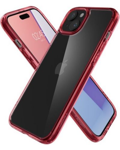 Калъф Spigen - Ultra Hybrid, iPhone 15 Plus, Red Crystal - 4