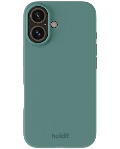 Калъф Holdit - Silicone, iPhone 16 Plus, Moss Green - 1