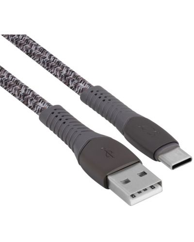 Кабел Rivacase - PS6102GR12, USB-C/USB-А, 1.2 m, сив - 4