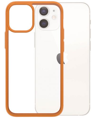Калъф PanzerGlass - Clear, iPhone 12 mini, прозрачен/оранжев - 4