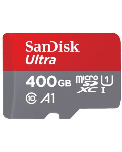 Карта памет SanDisk - Ultra, 400GB, microSDXC, Class10 + адаптер - 2