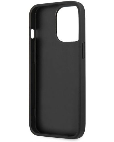 Калъф Guess - PU 4G Metal Logo, iPhone 14 Pro Max, сив - 5