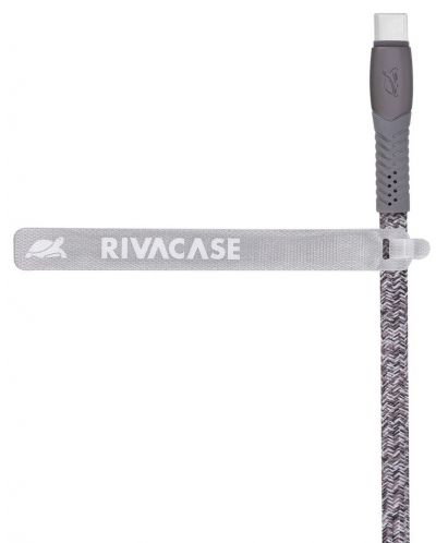 Кабел Rivacase - PS6102GR12, USB-C/USB-А, 1.2 m, сив - 3