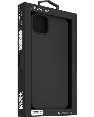 Калъф Next One - Silicon MagSafe, iPhone 14 Plus, черен - 8