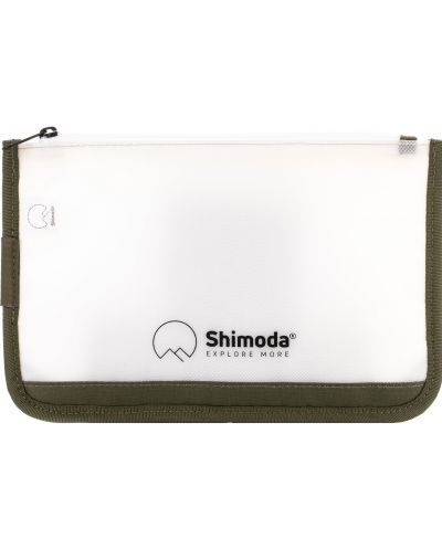 Калъф за аксесоари Shimoda - Travel Pouch, бял/зелен - 1