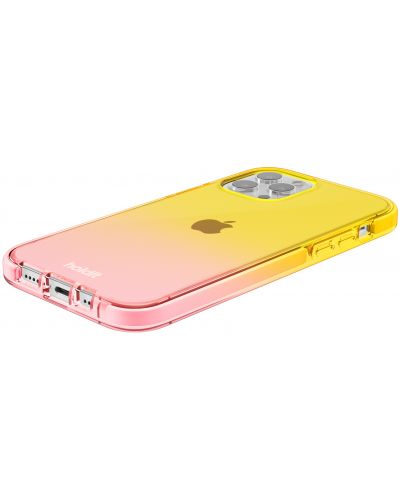 Калъф Holdit - SeeThru, iPhone 12/12 Pro, Bright Pink/Orange Juice - 4