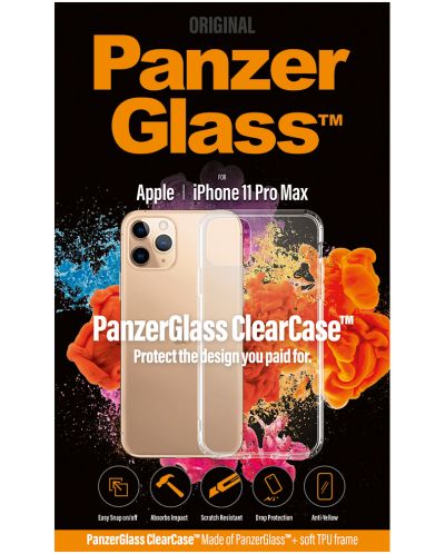 Калъф PanzerGlass - Clear, iPhone 11 Pro Max, прозрачен - 2