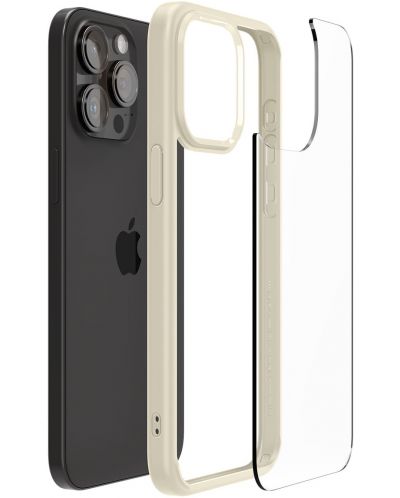 Калъф Spigen - Ultra Hybrid, iPhone 15 Pro, Sand Beige - 3