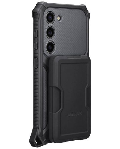 Калъф Samsung - Protective Standing, Galaxy S23, тъмносив - 2