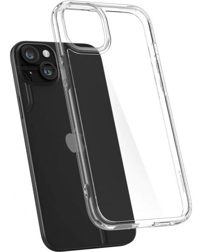 Калъф Spigen - Ultra Hybrid, iPhone 15 Plus, Crystal Clear - 4
