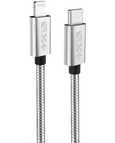 Кабел Next One - USB-C/Lightning, 1.2 m, сребрист - 1