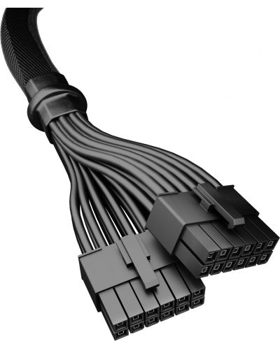 Кабел be quiet! - BC072, 12-Pin PCI-E/2x 12-Pin PCI-E, 0.6 m, черен - 2