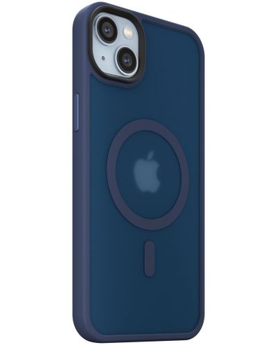 Калъф Next One - Midnight Mist Shield MagSafe, iPhone 14 Plus, син - 3