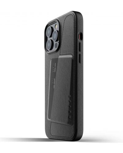 Калъф Mujjo - Full Leather Wallet, iPhone 13 Pro Max, черен - 2