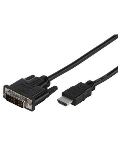 Кабел Vivanco - 45423, HDMI/DVI-D,  5m, черен - 1