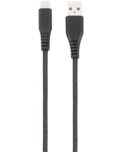 Кабел Vivanco - 61695, USB-A/USB-C, 1.5 m, черен - 1