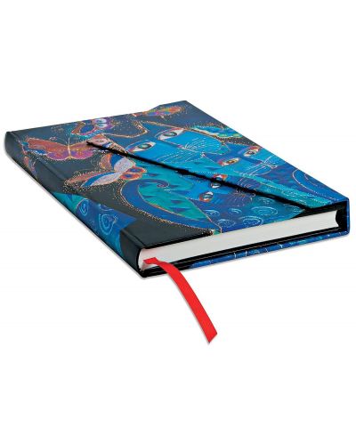 Календар-бележник Paperblanks Blue Cats and Butterflies - 80 листа, 2024 - 3