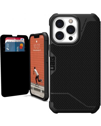 Калъф UAG - Metropolis, iPhone 13 Prо 5G, черен - 2