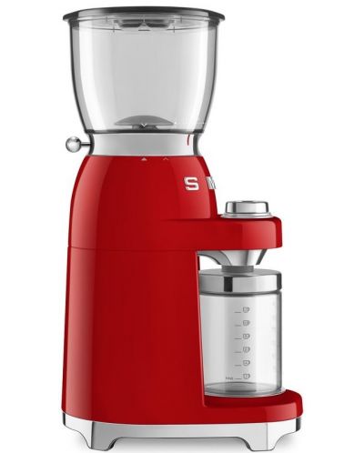 Кафемелачка Smeg - CGF01RDEU 50's Style, 150W, 350 g, червена - 3