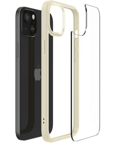 Калъф Spigen - Ultra Hybrid, iPhone 15, Sand Beige - 3