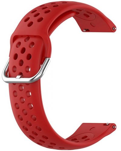 Каишка Techsuit - W004, Galaxy Watch/Huawei Watch, 20 mm, червена - 1