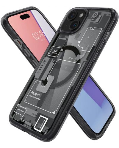Калъф Spigen - Ultra Hybrid MagSafe, iPhone 15 Plus, черен - 2