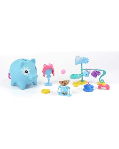 Касичка прасенце Boti Pocket Money Piggies - Синя, с аксесоари - 8