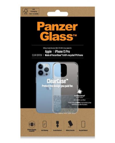 Калъф PanzerGlass - ClearCase, iPhone 13 Pro, прозрачен - 3