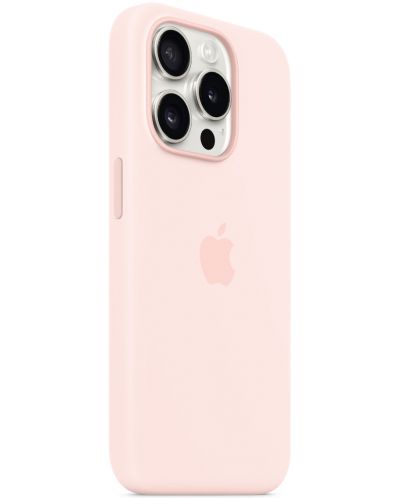 Калъф Apple - Silicone MagSafe, iPhone 15 Pro, Light Pink - 2